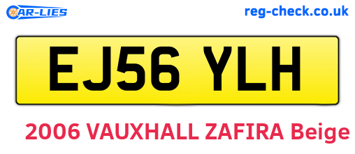EJ56YLH are the vehicle registration plates.