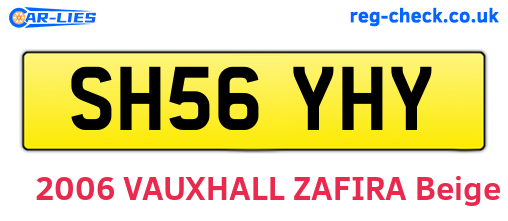 SH56YHY are the vehicle registration plates.