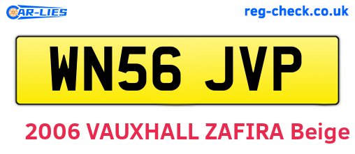 WN56JVP are the vehicle registration plates.