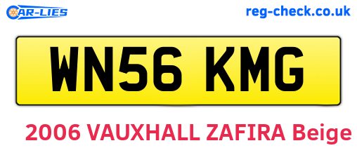 WN56KMG are the vehicle registration plates.