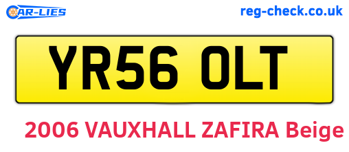 YR56OLT are the vehicle registration plates.