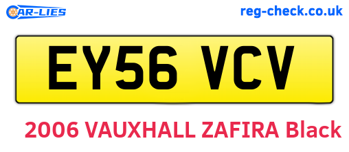 EY56VCV are the vehicle registration plates.