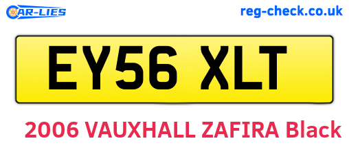 EY56XLT are the vehicle registration plates.