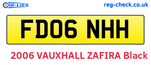 FD06NHH are the vehicle registration plates.