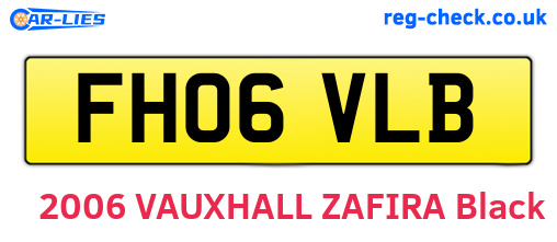 FH06VLB are the vehicle registration plates.