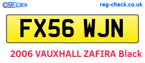 FX56WJN are the vehicle registration plates.