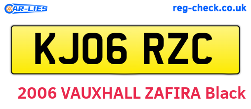 KJ06RZC are the vehicle registration plates.