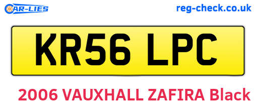 KR56LPC are the vehicle registration plates.