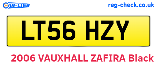 LT56HZY are the vehicle registration plates.