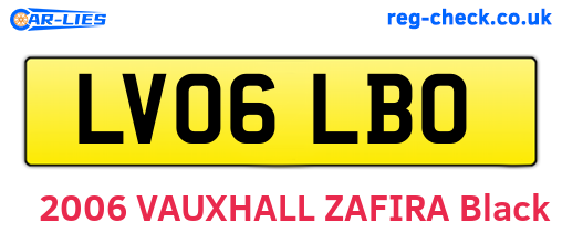 LV06LBO are the vehicle registration plates.