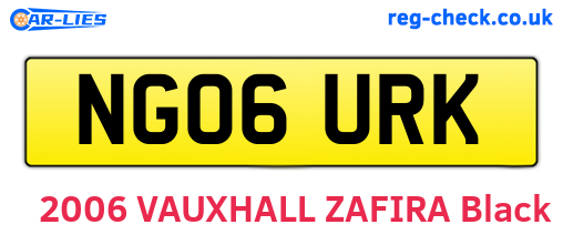 NG06URK are the vehicle registration plates.