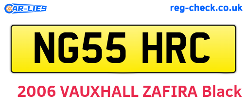 NG55HRC are the vehicle registration plates.