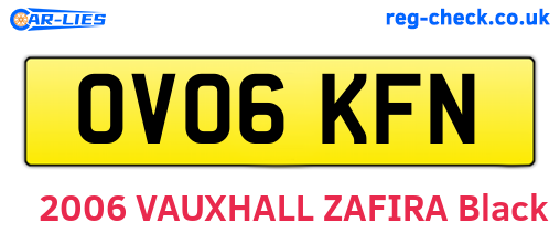 OV06KFN are the vehicle registration plates.