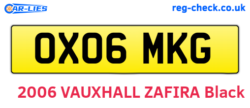 OX06MKG are the vehicle registration plates.