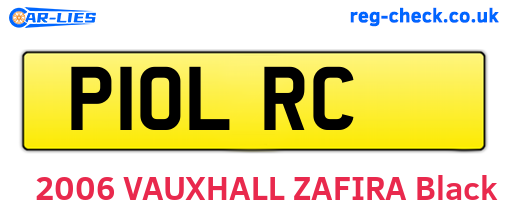 P10LRC are the vehicle registration plates.