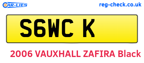 S6WCK are the vehicle registration plates.