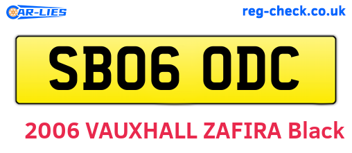 SB06ODC are the vehicle registration plates.