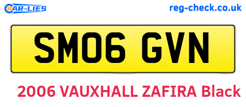 SM06GVN are the vehicle registration plates.