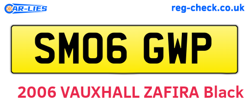 SM06GWP are the vehicle registration plates.