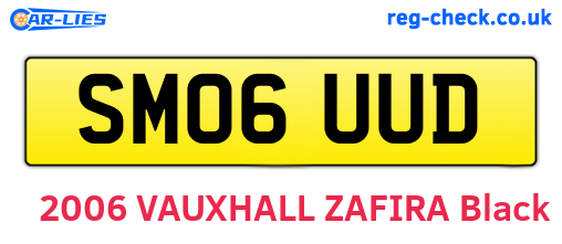 SM06UUD are the vehicle registration plates.