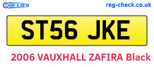 ST56JKE are the vehicle registration plates.