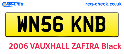 WN56KNB are the vehicle registration plates.