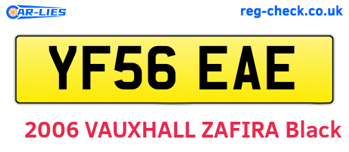 YF56EAE are the vehicle registration plates.