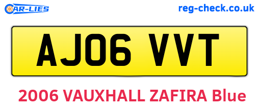 AJ06VVT are the vehicle registration plates.