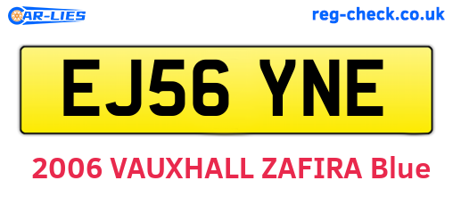EJ56YNE are the vehicle registration plates.