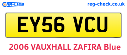 EY56VCU are the vehicle registration plates.