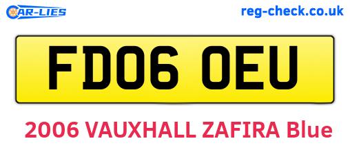 FD06OEU are the vehicle registration plates.