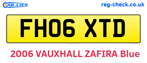 FH06XTD are the vehicle registration plates.