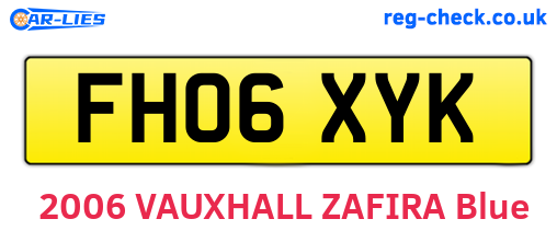 FH06XYK are the vehicle registration plates.