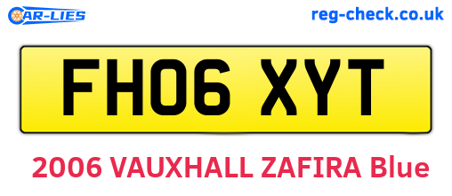 FH06XYT are the vehicle registration plates.