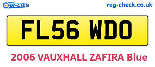 FL56WDO are the vehicle registration plates.