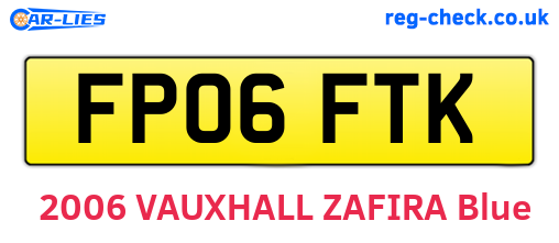 FP06FTK are the vehicle registration plates.
