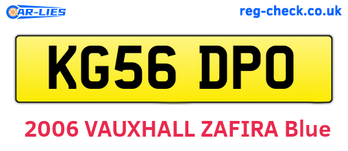 KG56DPO are the vehicle registration plates.