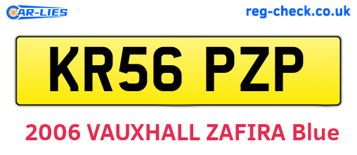KR56PZP are the vehicle registration plates.