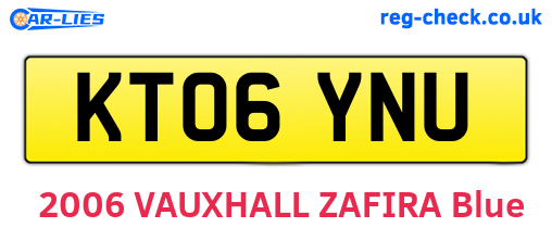 KT06YNU are the vehicle registration plates.