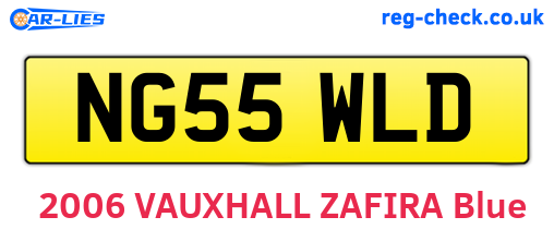 NG55WLD are the vehicle registration plates.