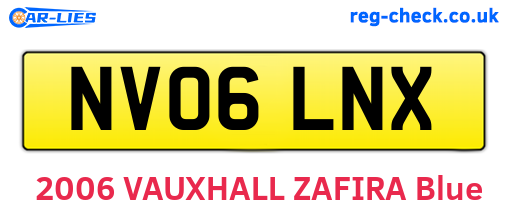 NV06LNX are the vehicle registration plates.