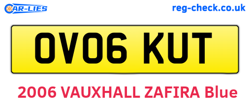 OV06KUT are the vehicle registration plates.