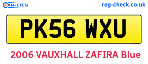 PK56WXU are the vehicle registration plates.