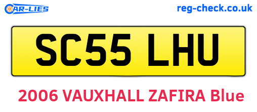 SC55LHU are the vehicle registration plates.