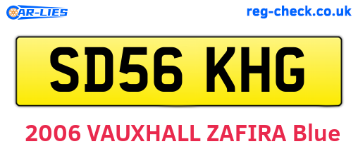 SD56KHG are the vehicle registration plates.
