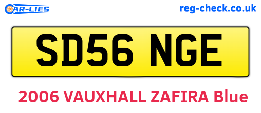 SD56NGE are the vehicle registration plates.