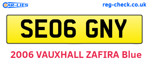 SE06GNY are the vehicle registration plates.