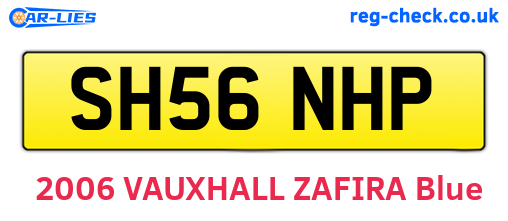 SH56NHP are the vehicle registration plates.