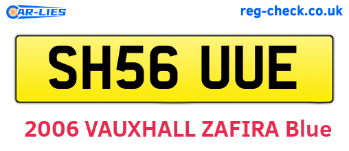 SH56UUE are the vehicle registration plates.