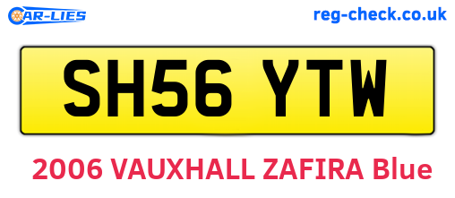 SH56YTW are the vehicle registration plates.